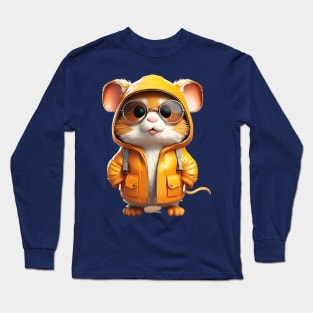 rapper hamster Long Sleeve T-Shirt